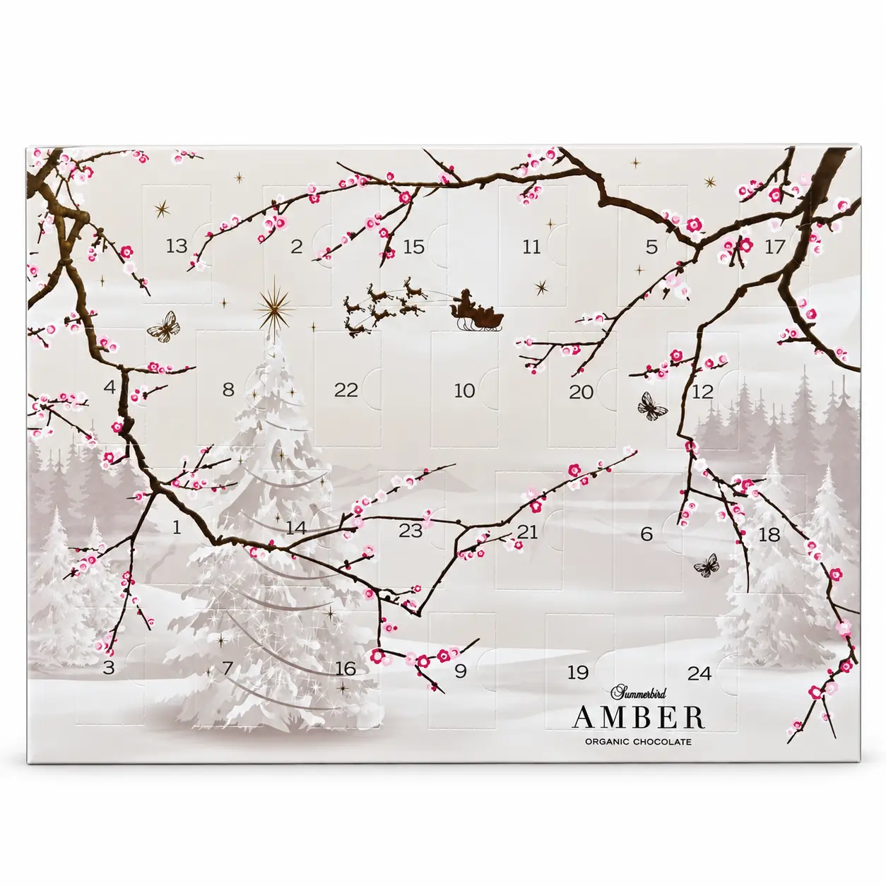 Julekalender Nyborg vinspecialisten Summerbird amber kalender til 1 person